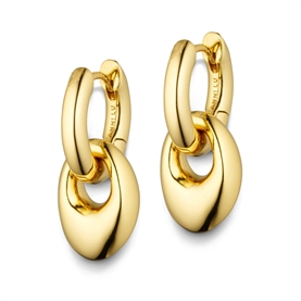 Anni Lu Petit Pebble Hoops, Guld 